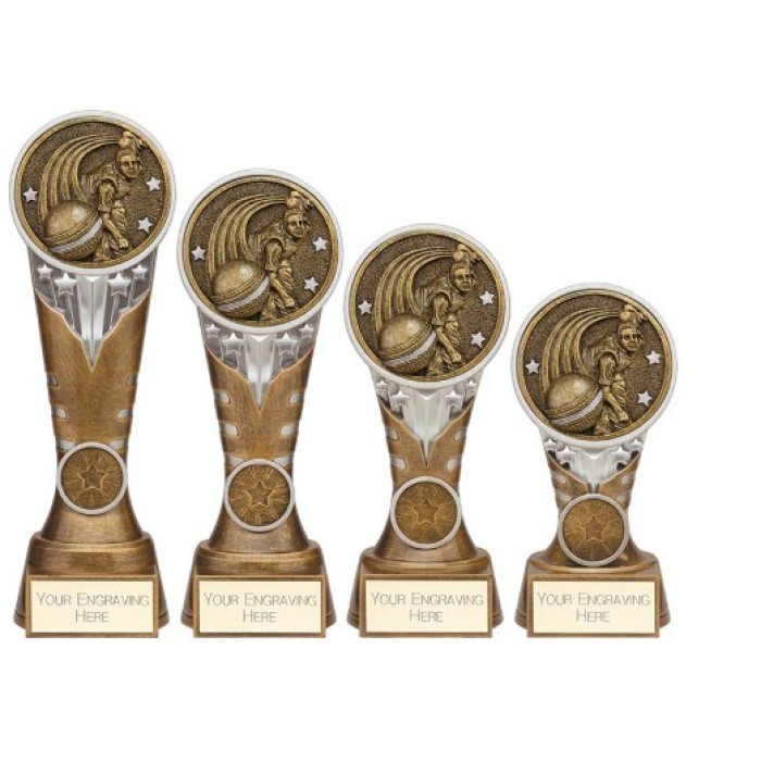 IKON BOWLER CRICKET AWARD - 4 SIZES - 150MM - 225MM